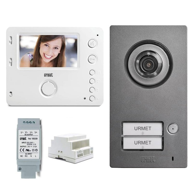 KIT VIDEOCITOFONO MONOFAMILIARE URMET MIRO MIKRA 2 Fili 1722/93 KIT VIDEOCITOFONO MONOFAMILIARE URMET MIRO MIKRA 2 Fili 1722/93
